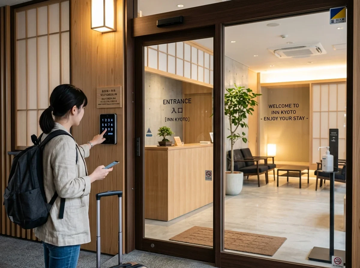 来客用パスコードと家族の玄関権限を分けて管理するイメージ